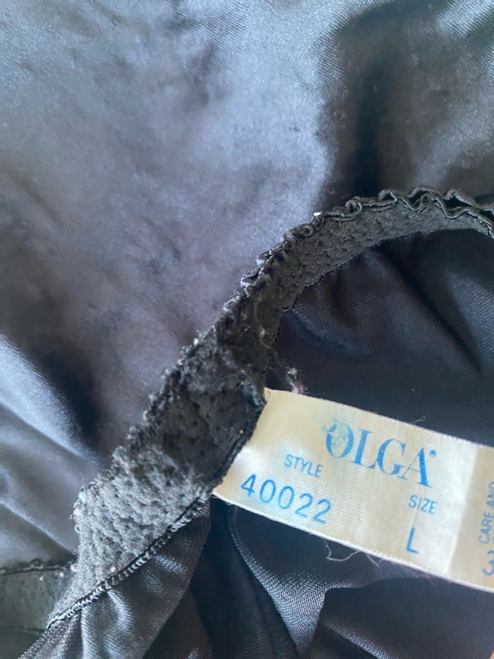 Olga vintage High-Waist second skin & Lace Briefs - Black - Picture 5 of 7